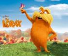 Η Lorax, η τριχωτή γίγαντας είναι ο θεματοφύλακας του συμπλέγματος δομών που να μιλάει με δένδρα