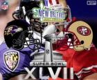 Σούπερ μπολ 2013. Σαν Φρανσίσκο 49ers vs. Βαλτιμόρη Ravens. Superdome, Νέα Ορλεάνη