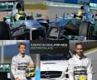 Mercedes AMG Petronas F1 Team 2013, Nico Rosberg και Λιούις Χάμιλτον