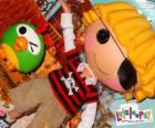 Patch Treasurechest από το Lalaloopsy με κατοικίδιο ζώο του, έναν παπαγάλο