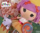 Μια κούκλα Lalaloopsy, Peanut Big Top με το κατοικίδιο ζώο της, έναν ελέφαντα