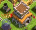 Τρία κτίρια των Clash of Clans