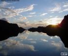 Ηλιοβασίλεμα στο Lac Des Veaux, Ελβετία