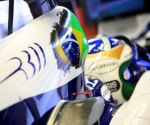 Puzzle Rubens Barrichello - Williams - Spa-Francorchamps 2010