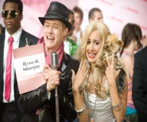 Puzzle Ryan Evans (Lucas Grabeel), Sharpay Evans (Ashley Tisdale) ενθουσιασμένος