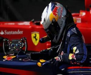 Puzzle Sebastian Vettel - Red Bull - Σαγκάη 2010