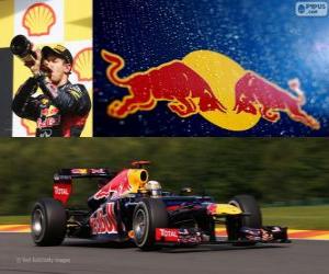 Puzzle Sebastian Vettel - Red Bull - Grand Prix του Βελγίου 2012, 2 ° ταξινομούνται