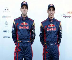 Puzzle Sebastien Buemi και Alguersuari, Scuderia Toro Rosso F1