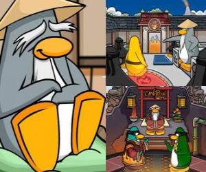 Puzzle Sensei είναι μια πολύ σοφή ζουν penguin στο Dojo και τους διδάσκει να πιγκουΐνους ninja