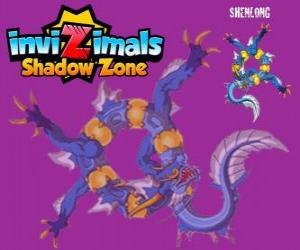 Puzzle Shenlong. Invizimals Shadow Zone. Το ισχυρό πνεύμα του αυτοκράτορα που είχε χτιστεί το Σινικό Τείχος της Κίνας