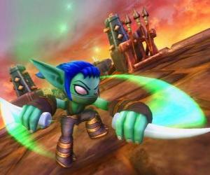 Puzzle Skylander Stealth Elf, ο πολεμιστής ninja. Η ζωή Skylanders