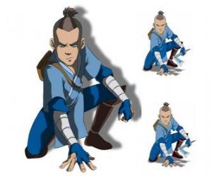 Puzzle Sokka είναι 15 χρονών πολεμιστής του Νότια φυλή νερού που πηγαίνει με Aang