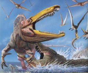 Puzzle Suchomimus επίθεση από κροκόδειλο