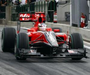 Puzzle Timo Glock - Virgin - 2010 Ουγγρικό Grand Prix