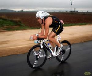 Puzzle Triathlete στην ποδηλασία