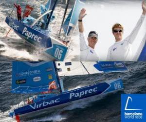 Puzzle Virbac-Paprec 3 ο νικητής της Βαρκελώνης World Race 2010-11