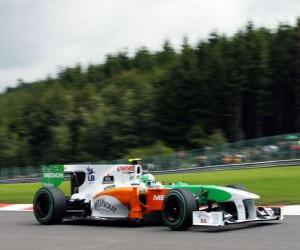 Puzzle Vitantonio Liuzzi - Ινδία Force - Spa-Francorchamps 2010