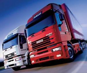 Puzzle İki Iveco kamyon