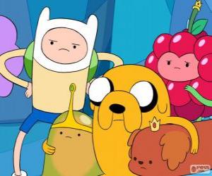 Puzzle Αρκετοί χαρακτήρες από το AdventureTime