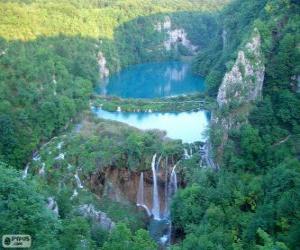 Puzzle Εθνικό πάρκο λιμνών Plitvice, Κροατία