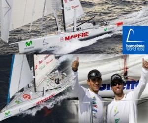 Puzzle Η Mapfre δεύτερο στην Βαρκελώνη World Race 2010-11