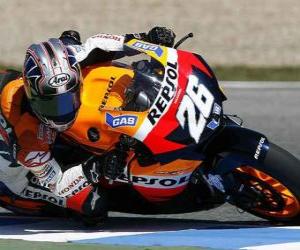 Puzzle Ο Dani Pedrosa πλοήγηση moto GP της