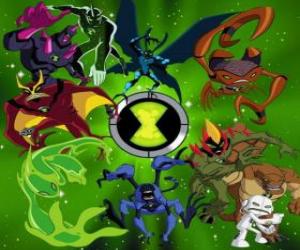 Puzzle Οι 10 προσωπικότητες αρχική Ben 10 αλλοδαποί