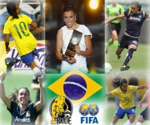 Puzzle Παγκόσμιο γυναικών της FIFA Player of the Year 2010 νικητής Marta Vieira da Silva