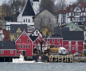 Puzzle Παλιά πόλη Lunenburg, Καναδάς