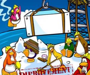 Puzzle Πιγκουΐνους στην εργασία στο Club Penguin