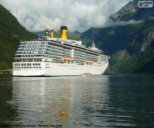 Puzzle Σκάφος, το Geirangerfjord