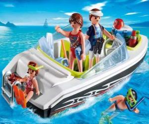 Puzzle Τα Playmobil Μηχανοκίνητο σκάφος Outboard