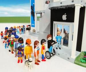 Puzzle Τα Playmobil μήλο Apple