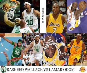 Puzzle Τελικοί του ΝΒΑ 2009-10, Bench, Rasheed Wallace (Σέλτικς) vs Lamar Odom (Λέικερς)