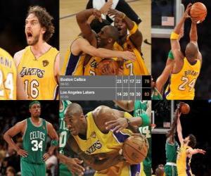 Puzzle Τελικοί του ΝΒΑ 2009-10, Παιχνίδι 7, Boston Celtics 79 - Los Angeles Lakers 83