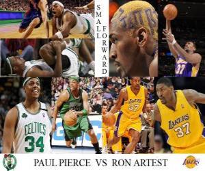 Puzzle Τελικοί του ΝΒΑ 2009-10, Σμολ φόργουορντ, Paul Pierce (Σέλτικς) vs Ron Artest (Λέικερς)