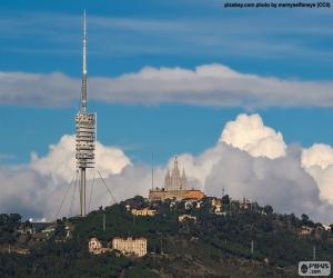 Puzzle Το βουνό του Tibidabo, Βαρκελώνη