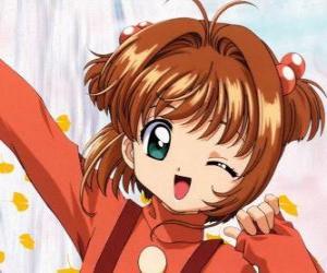 Puzzle Το όμορφο πρόσωπο του Cardcaptor Sakura