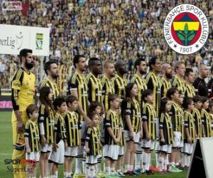 Puzzle Φενέρμπαχτσε, πρωταθλήτρια Super Lig 2013-2014, πρωτάθλημα ποδοσφαίρου Τουρκίας