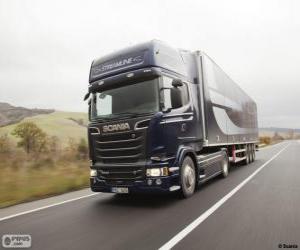 Puzzle Φορτηγό Scania R 580 εξορθολογισμό 4 × 2